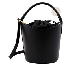 Vogue Crafts and Designs Pvt. Ltd. manufactures Black Comfortable Bucket Bag at wholesale price.
